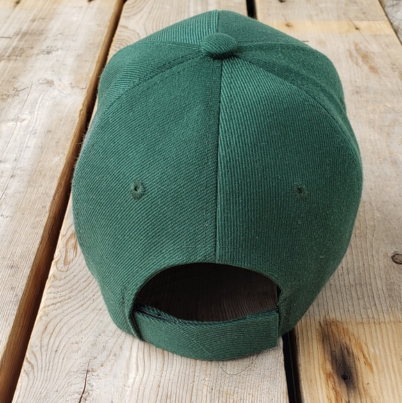 Unisex Hunter Green 6 Panel Baseball cap 🧢 - Picture 4 of 5